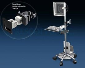 Flat Screen Pole Cart